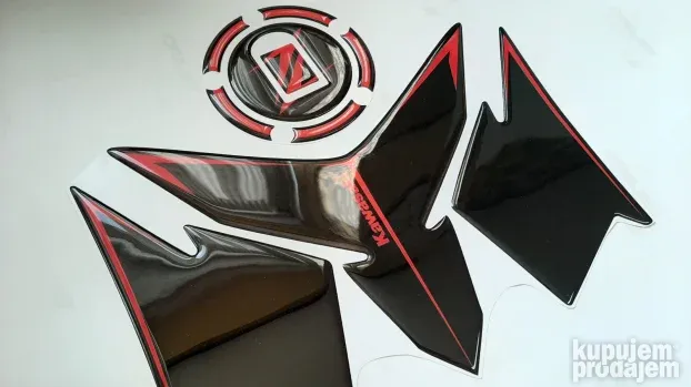Komplet stikera Kawasaki red edition