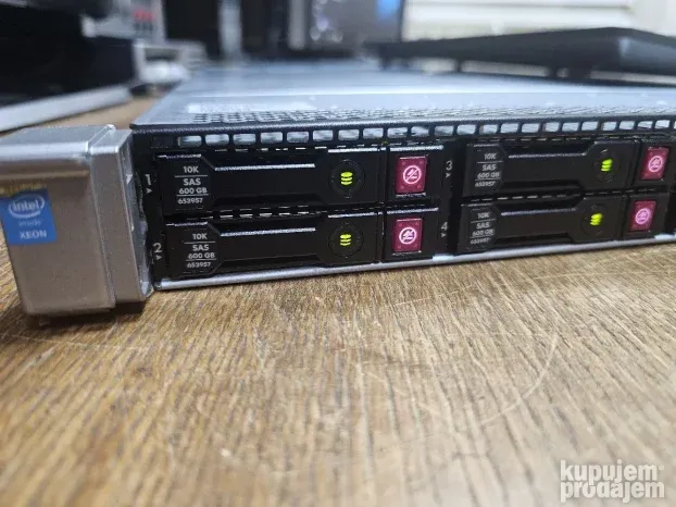 HP ProLiant DL360 Gen9/ 2 x Xeon E5-2650 v3/ 4 x 600Gb šine
