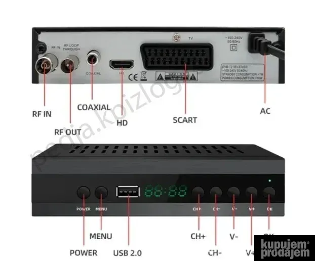 Resiver set top Box DVBT
