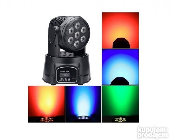 Led Roto Glava 7x10 W - Rotirajuce robo glave Novo