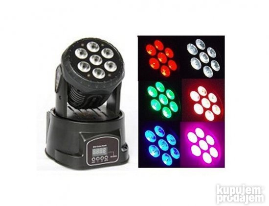 Led Roto Glava 7x10 W - Rotirajuce robo glave Novo