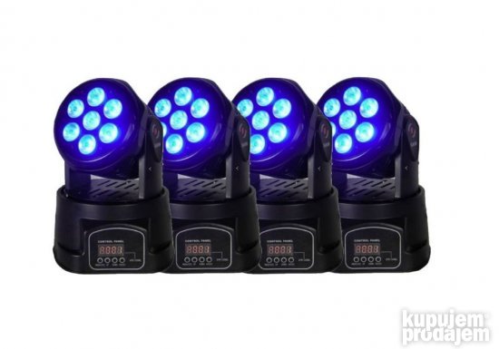 Led Roto Glava 7x10 W - Rotirajuce robo glave Novo