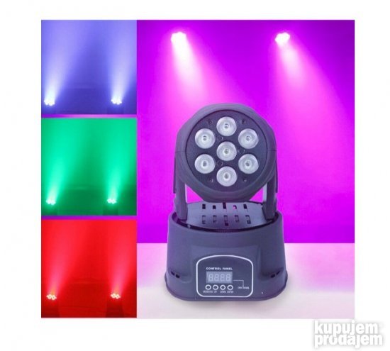 Led Roto Glava 7x10 W - Rotirajuce robo glave Novo