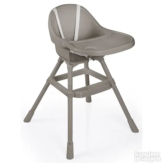 Stolica za hranjenje Super cena siva-bela hranilica