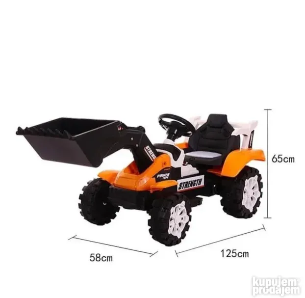 Bager buldozer na akumulator