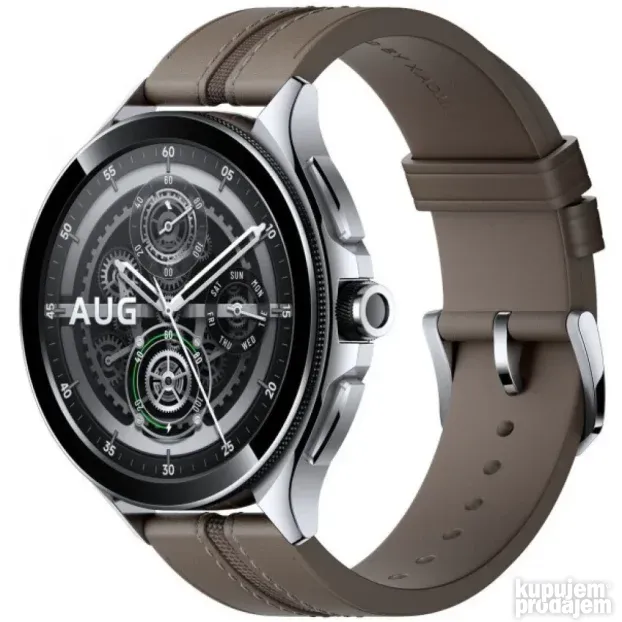 XIAOMI Watch 2 Pro 4G silver case brown strap