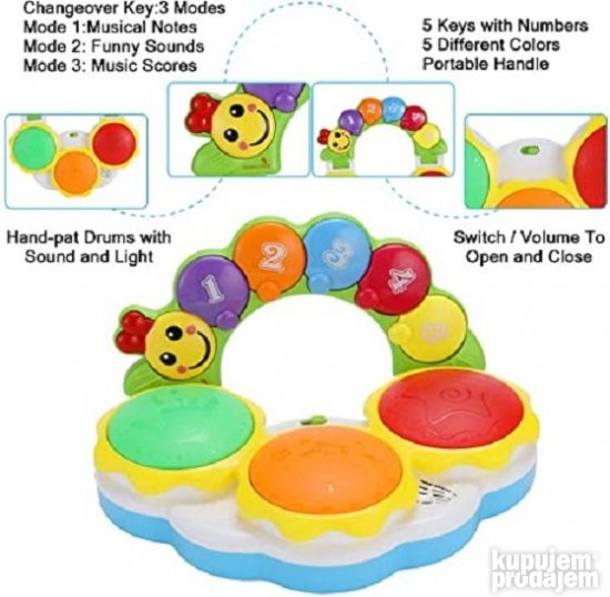 muzicka igracka za decu sa sijalicem dobar poklon (Novo)