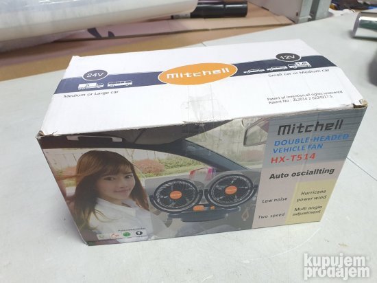 Ventilator za auto dupli HX-T513