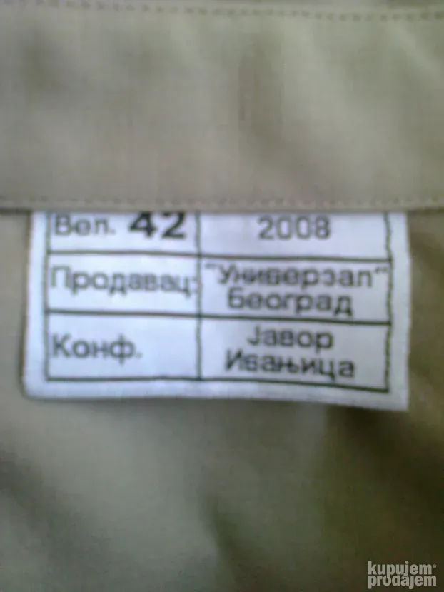 Oficirska kosulja sa oznakom - velicina 42