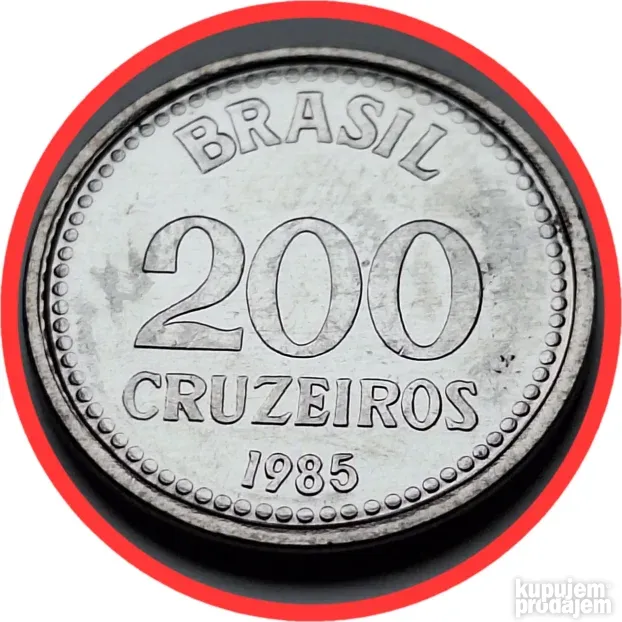 200 Cruzeiros 1985 Brazil