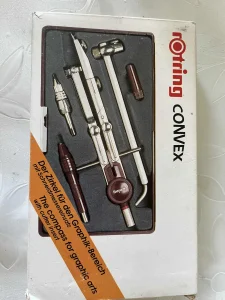 NOVO Rotring Convex šestar sa sekačem (Made in Germany)