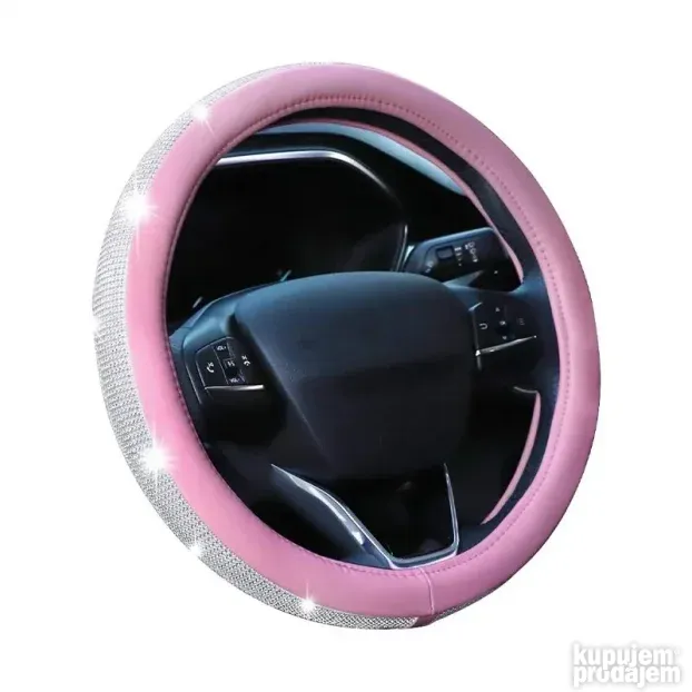 Obloga volana roze sa cirkonima Diamond 37-39cm