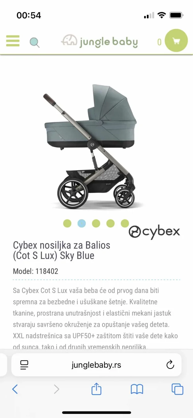 Cybex Balios S Kolica 2u1 (ram+sedalni deo+korpa)