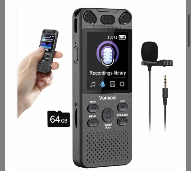 Diktafon 32Gb memorije, stereo mikrofon V71