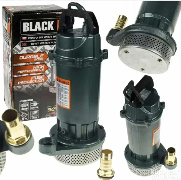 Pumpa za prljavu vodu BLACK 2000W  Model 48007     Koristi s