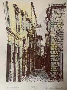 Trogir-grafika u boji