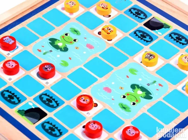 Drveni set društvenih igara 6u1