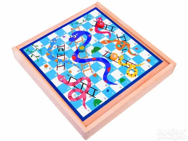 Drveni set društvenih igara 6u1