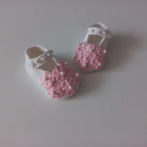 Heklane nehodajuće baletanke za bebe