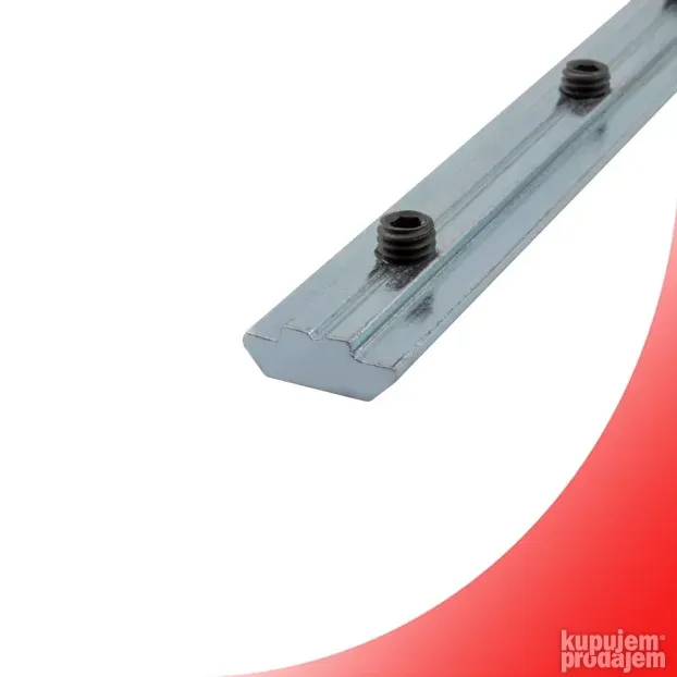 Pravolinijski konektor 180mm za alu profil 30x30