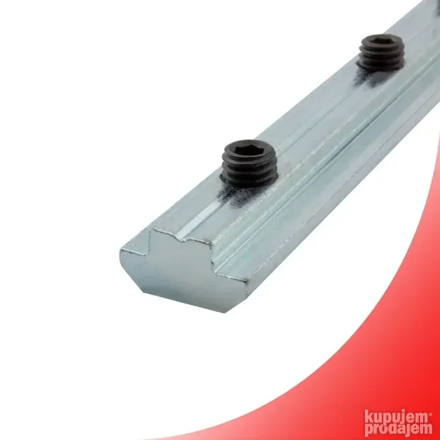 Pravolinijski konektor 180mm za alu profil 30x30