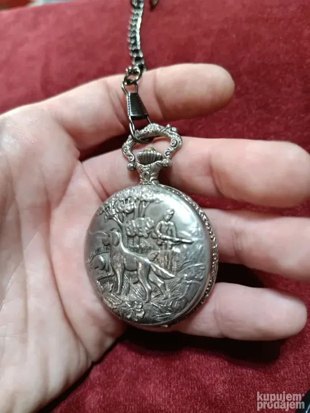 Watame antimagnetic hunting swiss made pocket watch