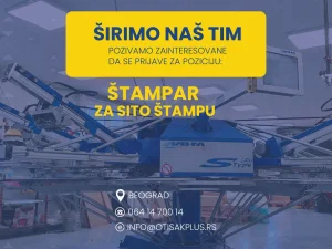 Sito štampar - Sa ili bez iskustva