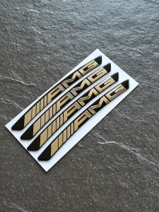 AMG crne nalepnice za ivicu rub alu felni Mercedes NOVO