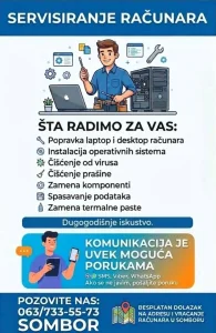 Servisiranje i popravka desktop/laptop racunara