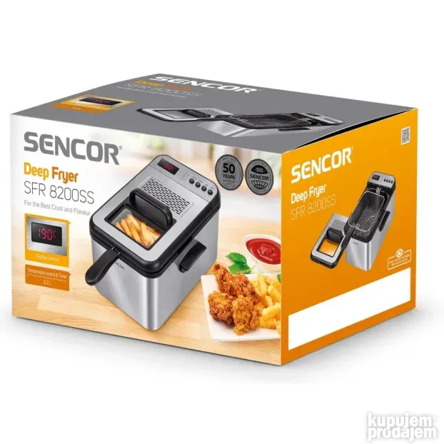 SENCOR SFR 8200SS Deep fryer 2200 W silver / black