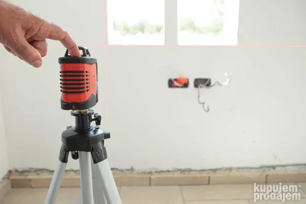 Linijski laser 2 linije i 2 tačke - 30m domet KAPRO 962R