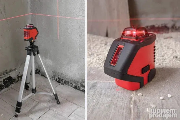 Linijski laser 2 linije i 2 tačke - 30m domet KAPRO 962R
