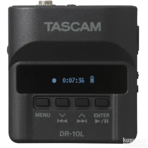 Tascam Dr-10l Digital Hangrogzito Clip With Microphone Black