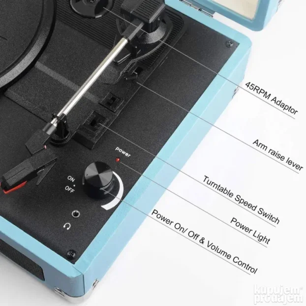 Gramofon Denver VPL-120 plavi