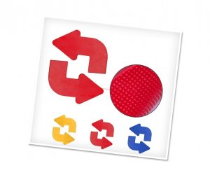 Gumene stope / gumeni markeri /strelica levo desno