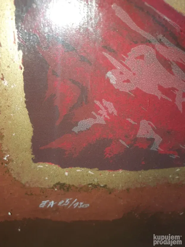 Slika uramjena sa potpisom nikola carana