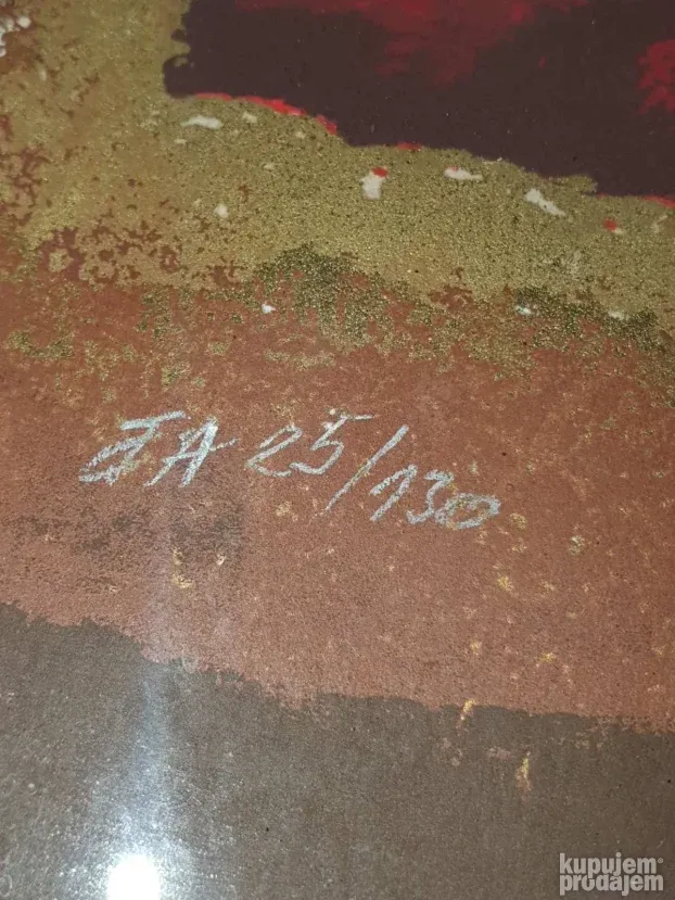 Slika uramjena sa potpisom nikola carana