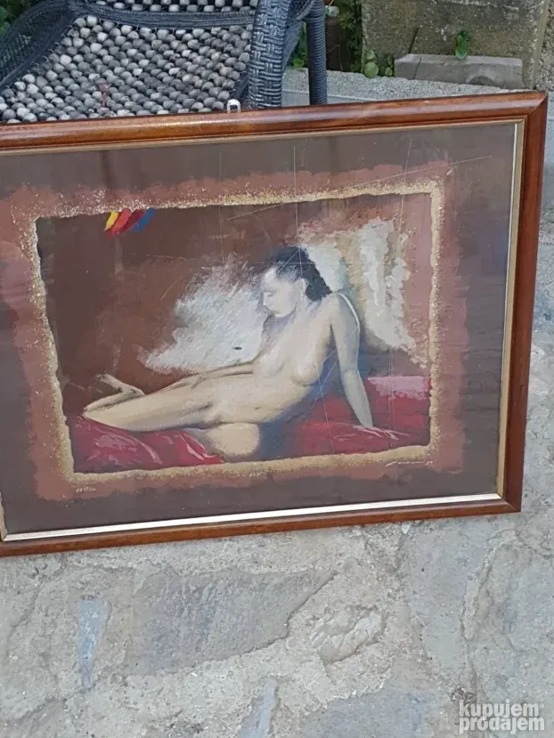 Slika uramjena sa potpisom nikola carana