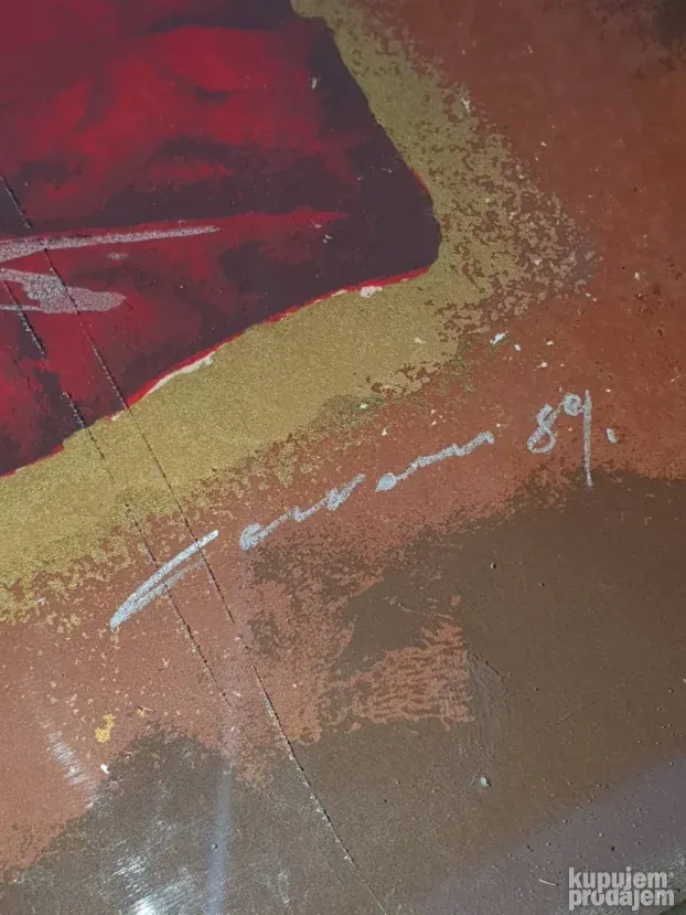 Slika uramjena sa potpisom nikola carana