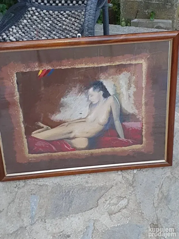 Slika uramjena sa potpisom nikola carana