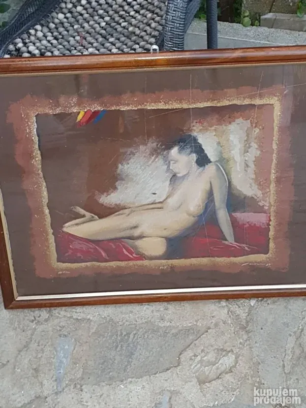 Slika uramjena sa potpisom nikola carana