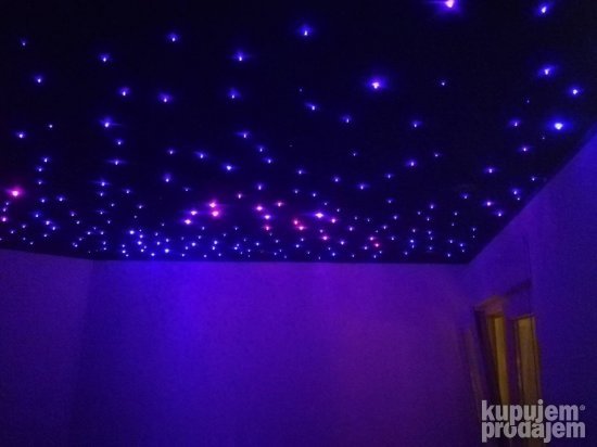 Led RGB zvezdano nebo , Opticka Vlakna