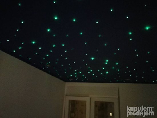 Led RGB zvezdano nebo , Opticka Vlakna