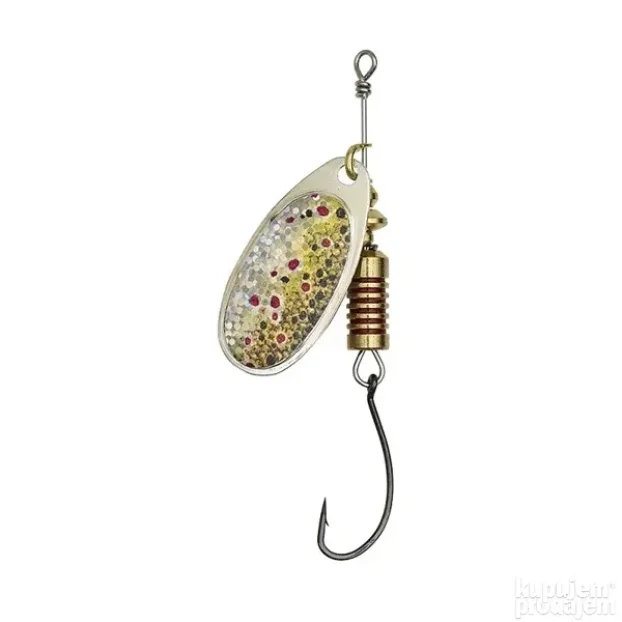 DAM EFFZETT Spinner Singlehook 4G - Esche Artificiali Per Pesca, Colore Tigre Antincendio, Misura #2 - 4