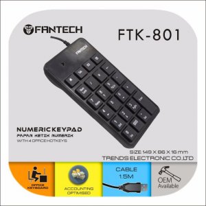 Kancelarijska numericka tastatura Fantech FTK-801