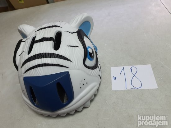 Dečija kaciga TIGAR bela 49-55cm #18