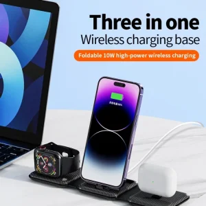 Magnetic foldable wireless charging station A75