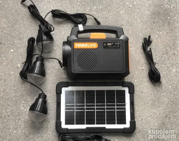 Mini solarni sistem rasveta radio power bank mp3 Bluetooth
