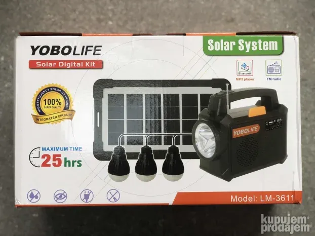 Mini solarni sistem rasveta radio power bank mp3 Bluetooth