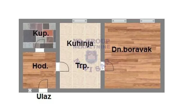 Š-547715, Podbara, 1.0 jednosoban, 25 m²